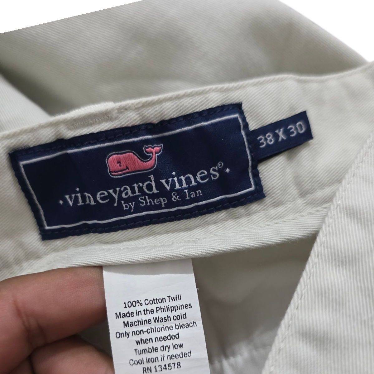 Pantalon Vineyard Vines 38x30 Recto Beige Claro