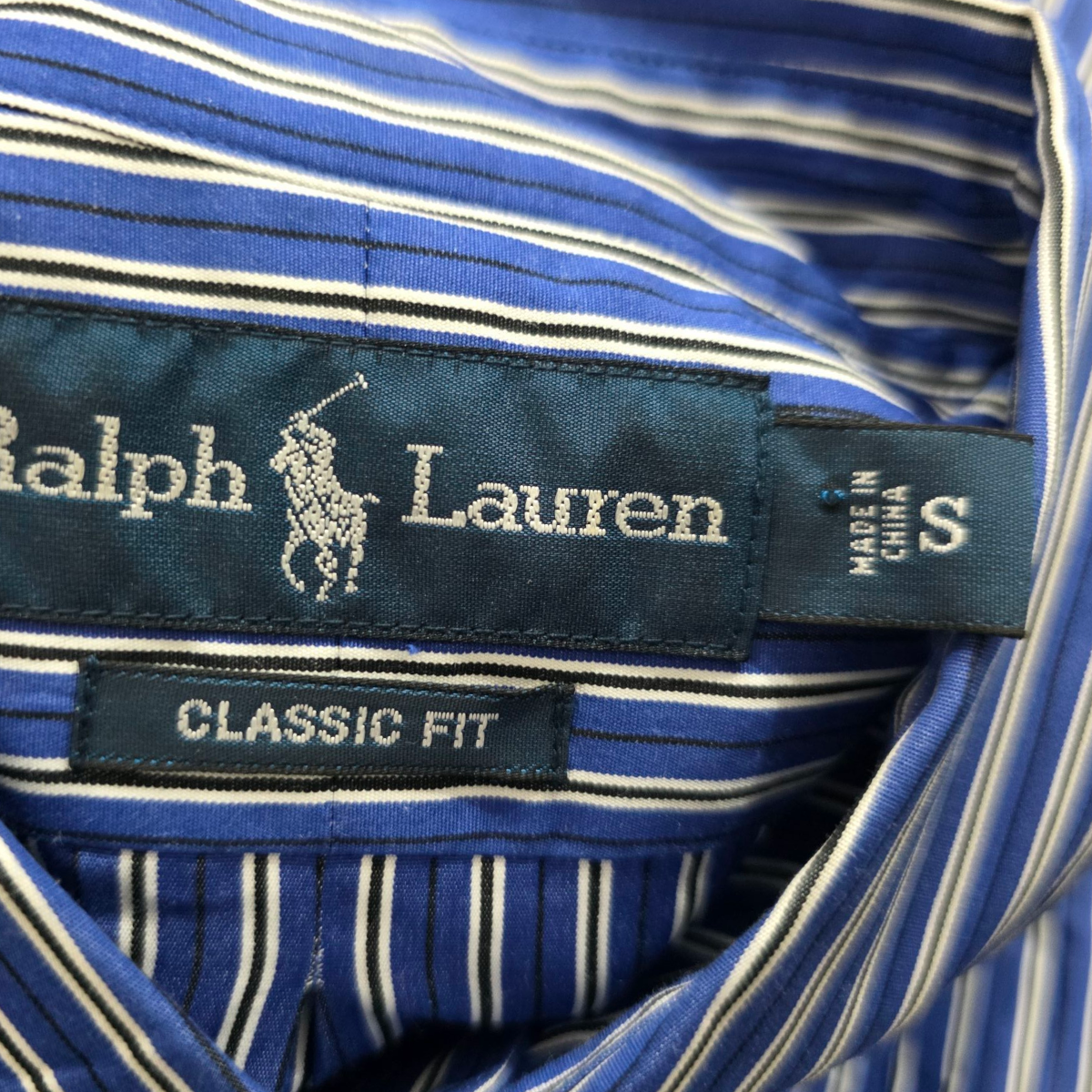 Camisa Manga Corta Ralph Lauren Chico S Classic Fit Lineas