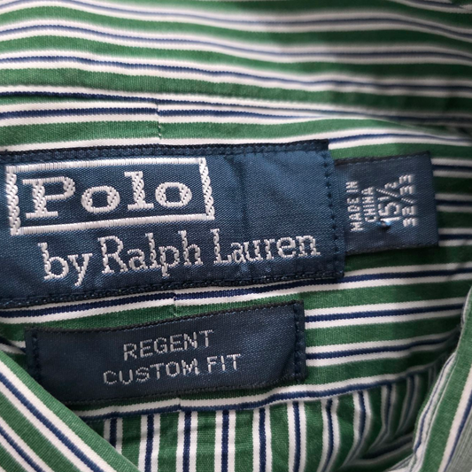 Camisa Ralph Lauren Mediana 15 1/2 Regent Custom Fit Verde
