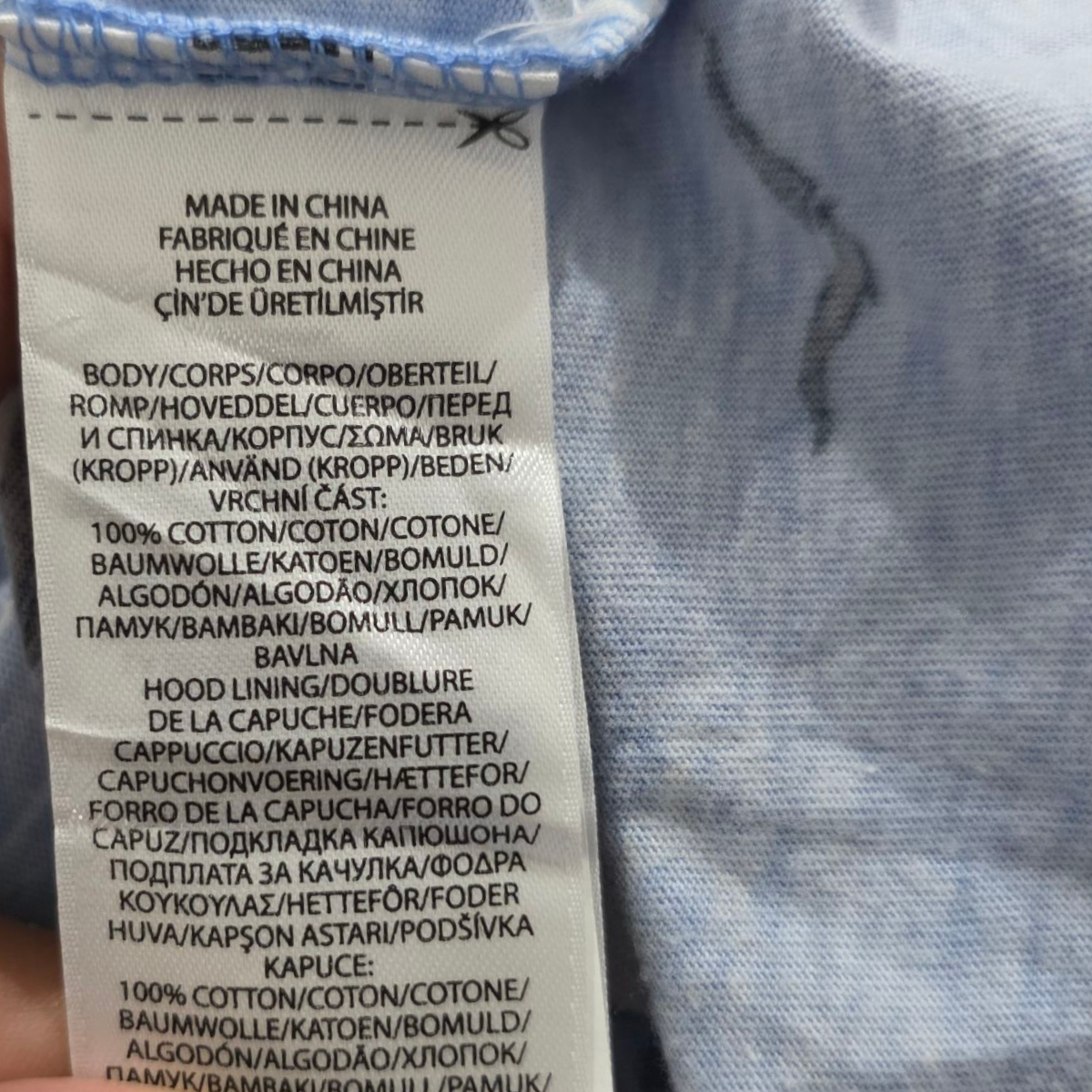 Playera Con Gorro Ralph Lauren Mediana M Azul