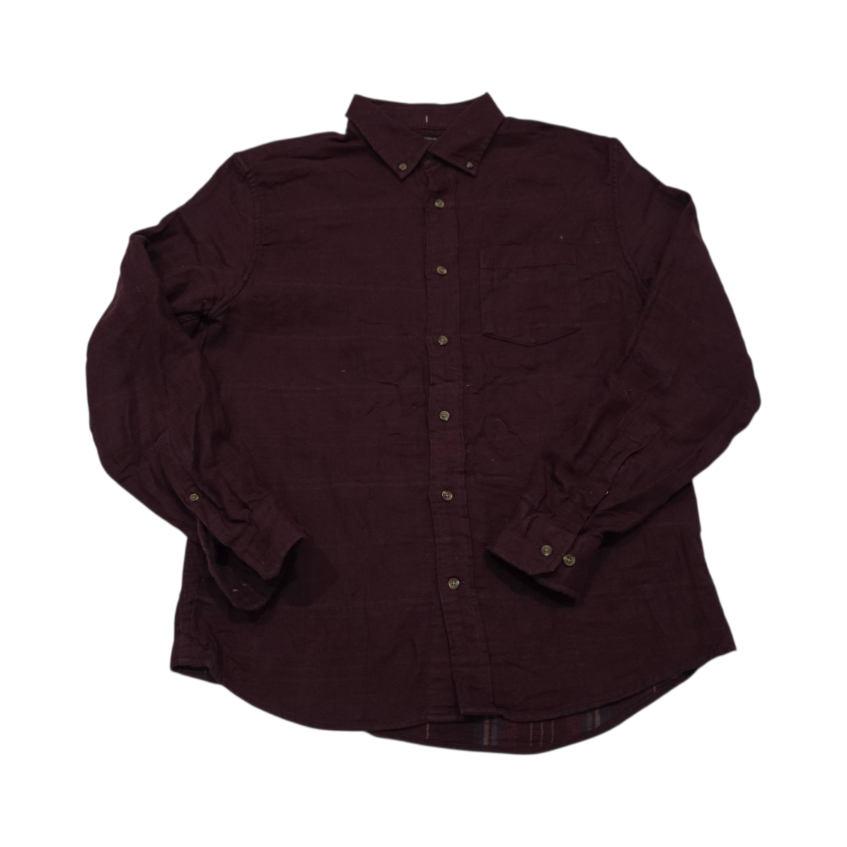 Camisa Standard Fit Banana Republic Mediana M Vino