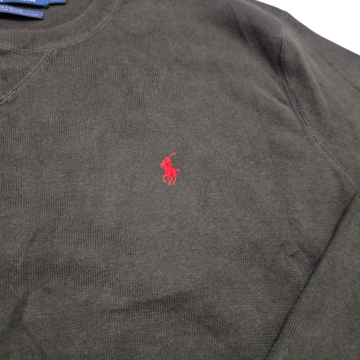 Sudadera Ralph Lauren 2xb Big Verde Pony Naranja