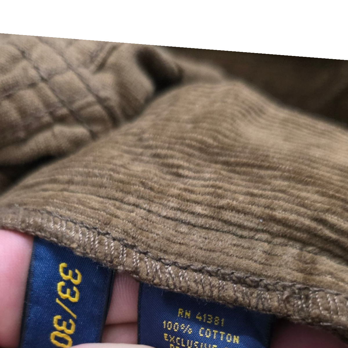 Pantalon Ralph Lauren 33x30 Recto Cafe Pana