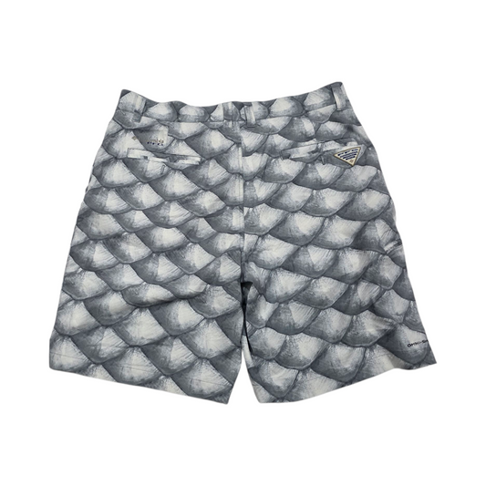 Bermuda Columbia Talla 34 Gris Con Destapador