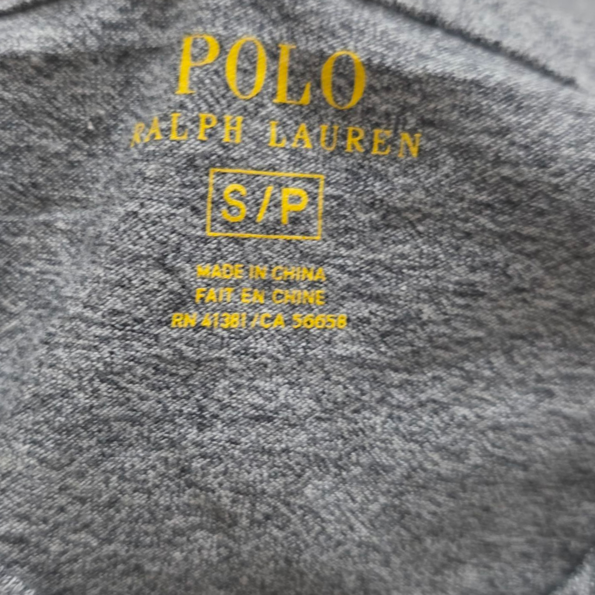 Playera Manga Larga Ralph Lauren Chico S Gris Pony Negro
