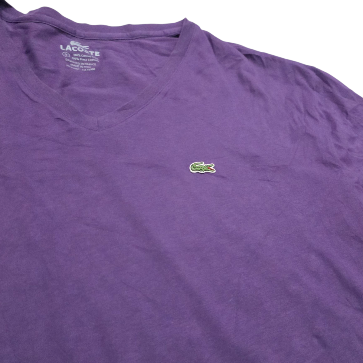 Playera Lacoste 3xl Fr 9 Violeta