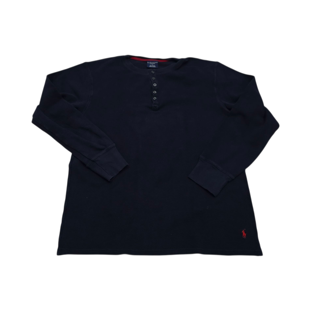 Playera M/larga Botons Ralph Lauren Xgrand Xl Azul Pony Rojo