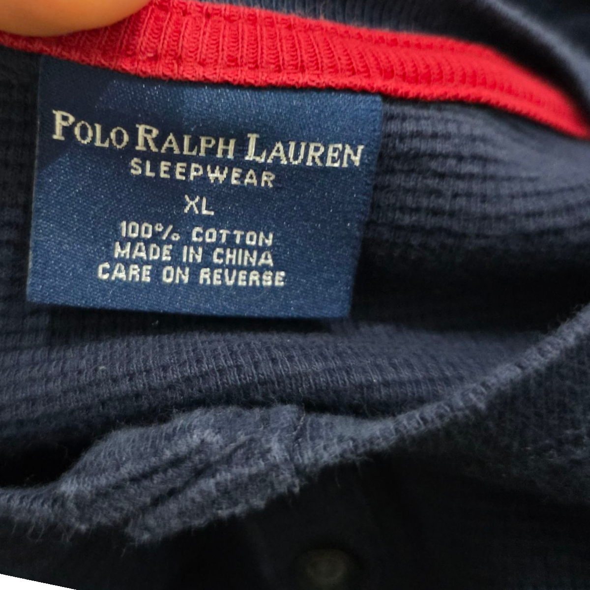 Playera M/larga Botons Ralph Lauren Xgrand Xl Azul Pony Rojo