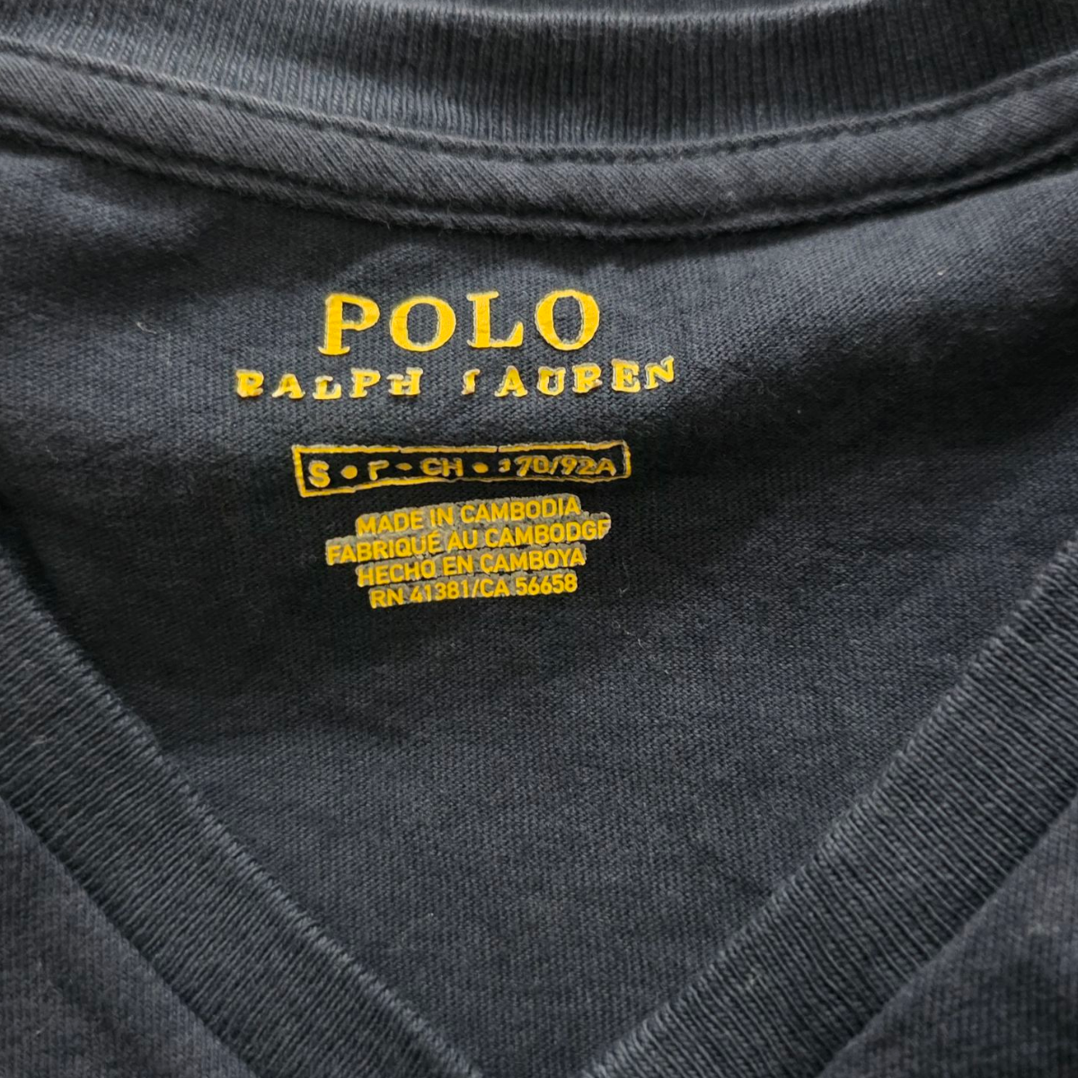 Playera Ralph Lauren Chico S Azul Marino Pony Rojo