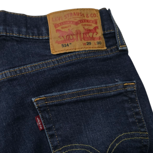 Pantalon Recto Levis 514 29x30 Azul