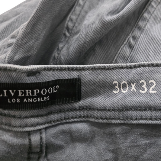 Pantalon Liverpool Los Angeles Recto 30x32 Gris