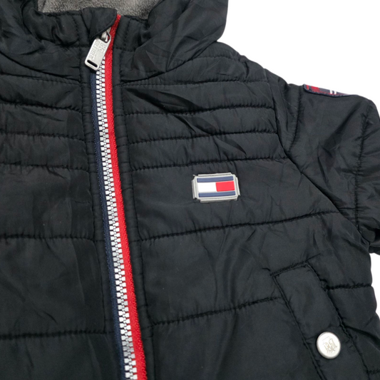 Chamarra Tommy Hilfiger Bebe 12 Meses Negra