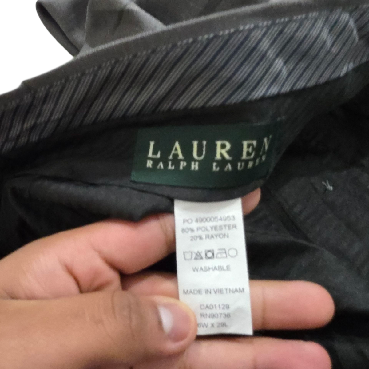 Pantalon Ralph Lauren 36x29 Gris