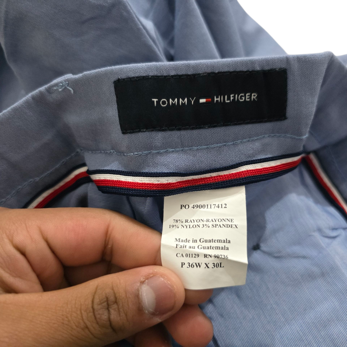 Pantalon Tommy Hilfiger 36x30 Azul
