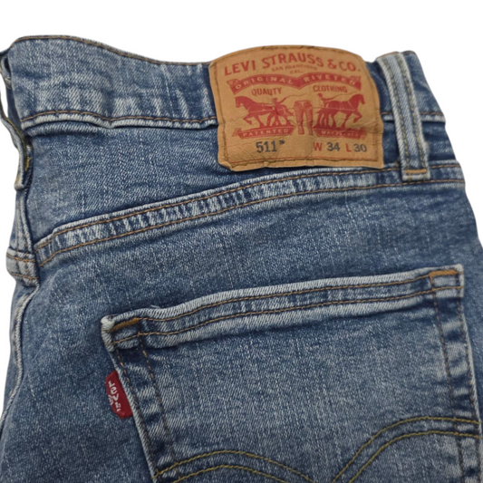 Pantalon Slimfit Levis 511 34x30 Azul