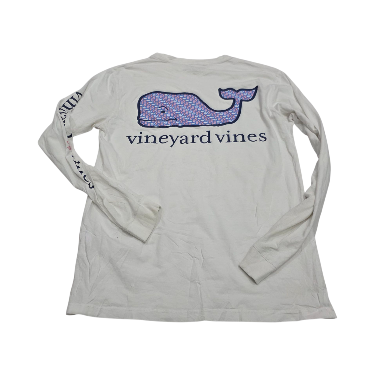 Playera Manga Larga Vineyard Vines Xchico Xs Blanca