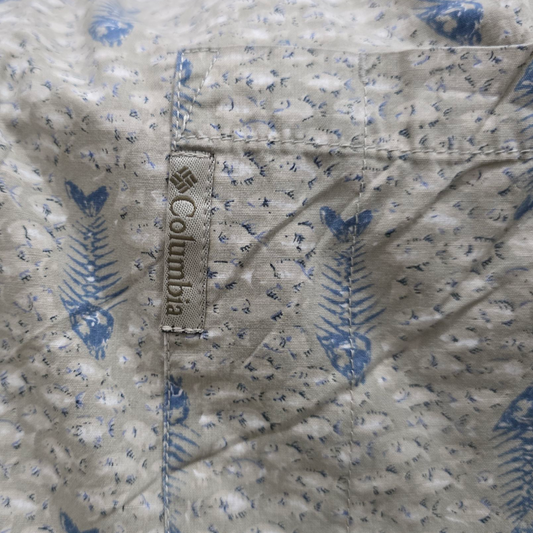 Camisa Manga Corta Columbia Grande L Verde Figuras