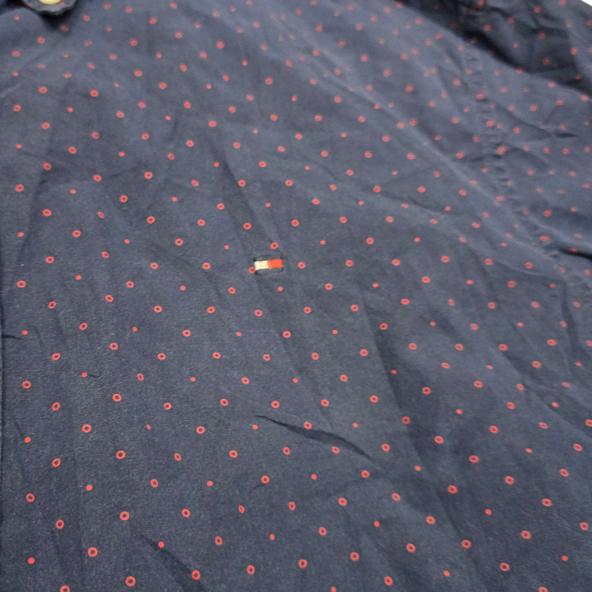Camisa Custom Fit Tommy Hilfiger Xgrande Xl Azul
