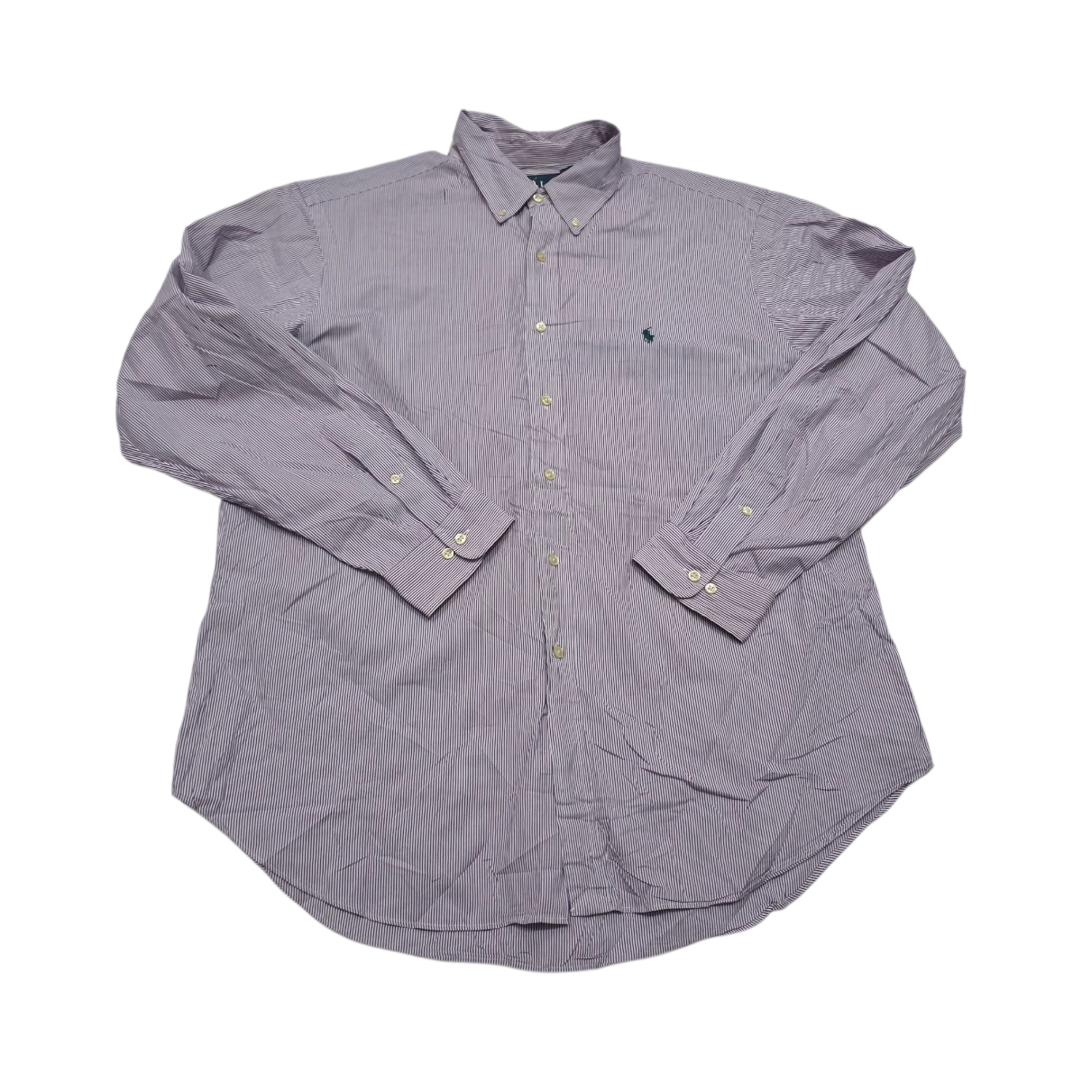 Camisa Ralph Lauren Xgrande Xl 17 Morado Lineas