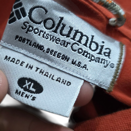 Playera Columbia Titanium Xgrande Xl Naranja