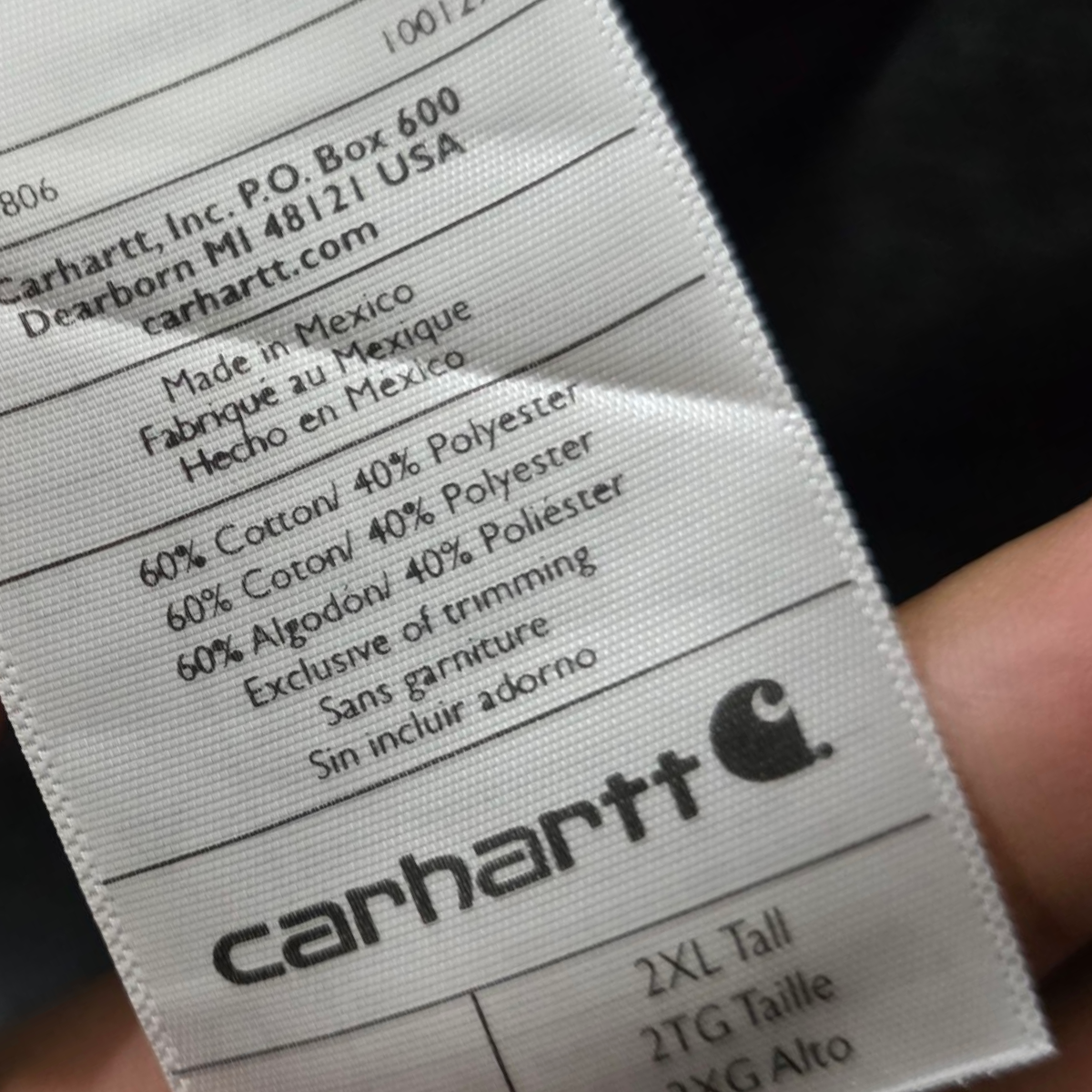 Playera Manga Larga Carhartt 2xl Gris