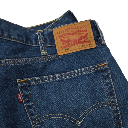 Pantalon Recto Levis 505 40x29 Azul