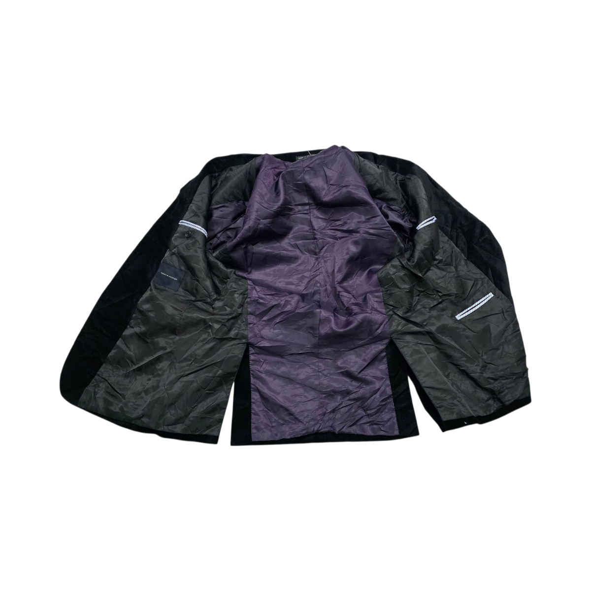 Saco Tommy Hilfiger Talla 38r Gamusa Negro
