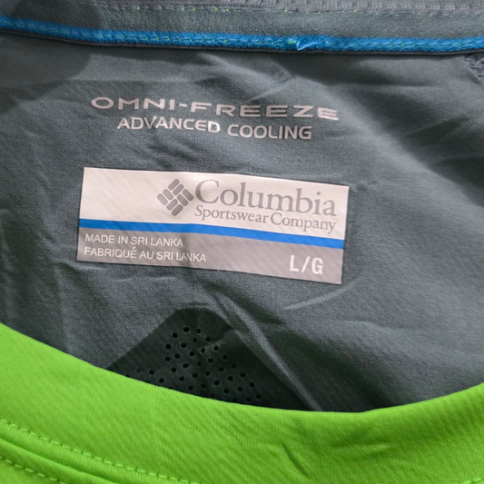 Playera Columbia Omni Freeze Grande L Verde