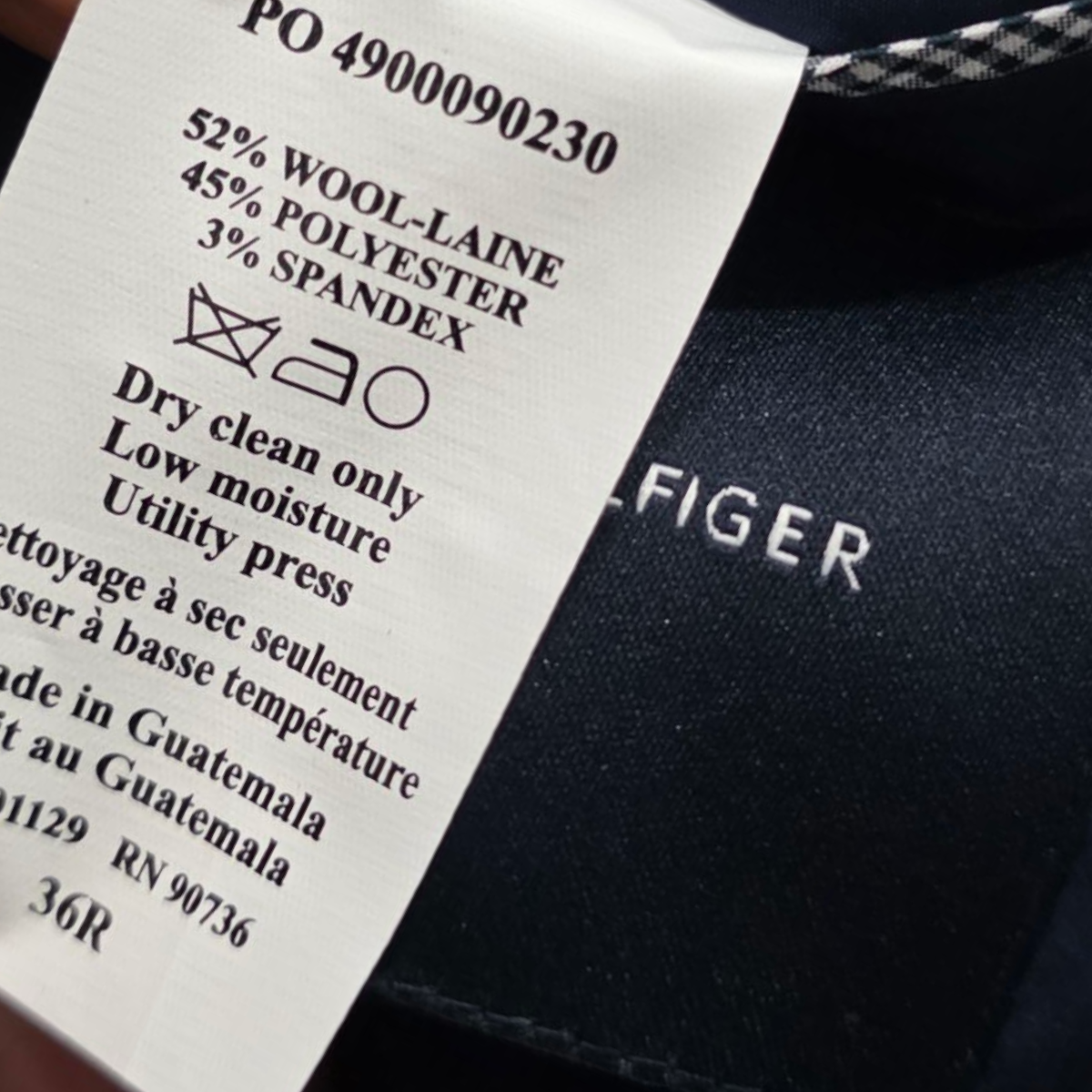 Saco Tommy Hilfiger 36 R Azul