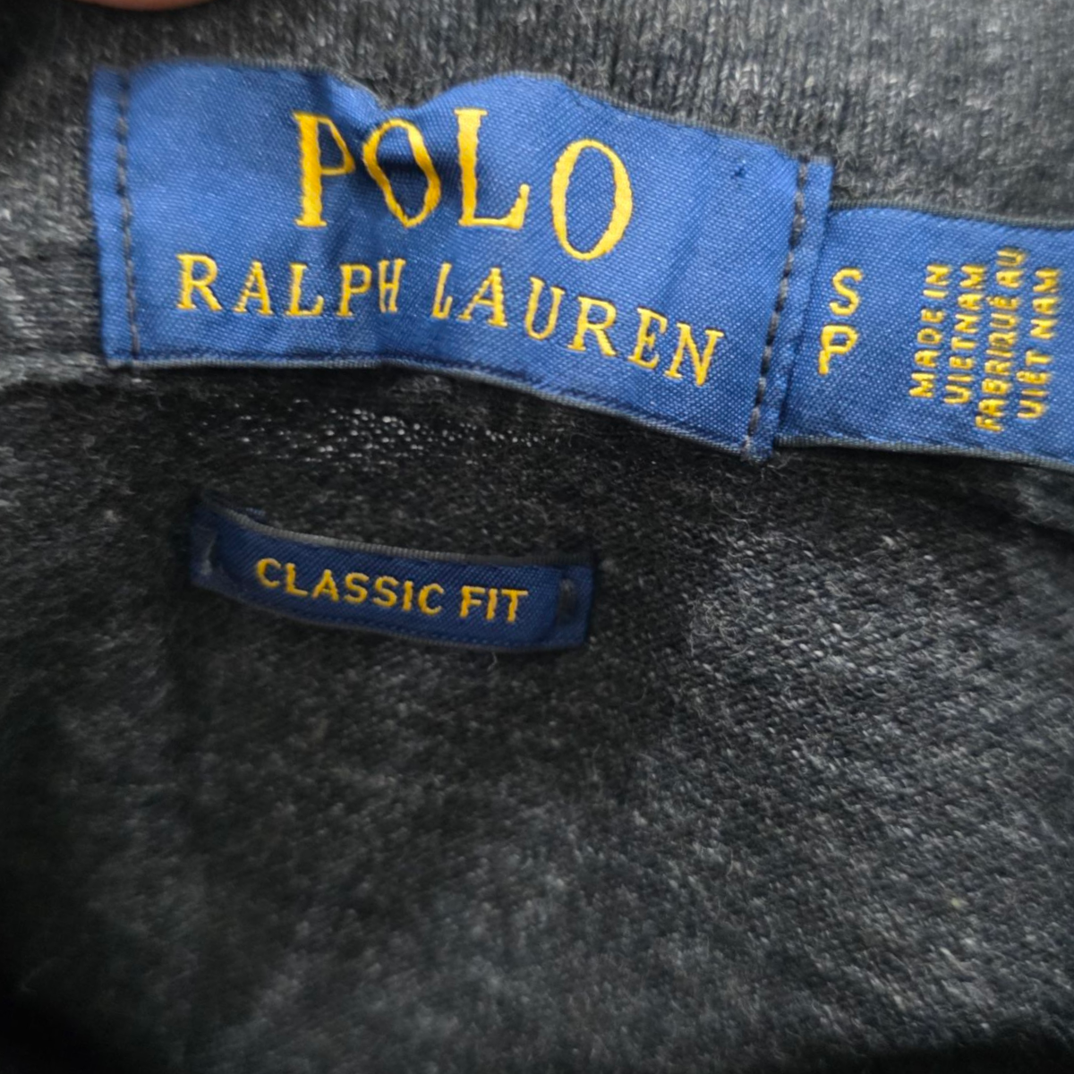 Playera Polo Ralph Lauren Chico S Gris Classic Fit