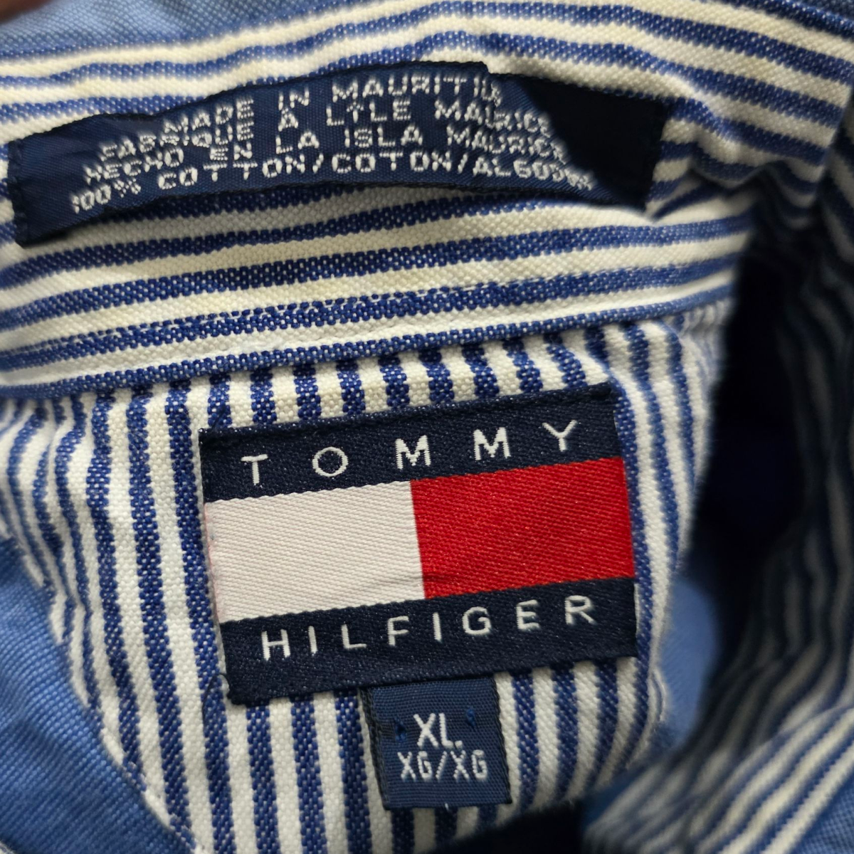 Camisa Tommy Hilfiger Xgrande Xl Azul