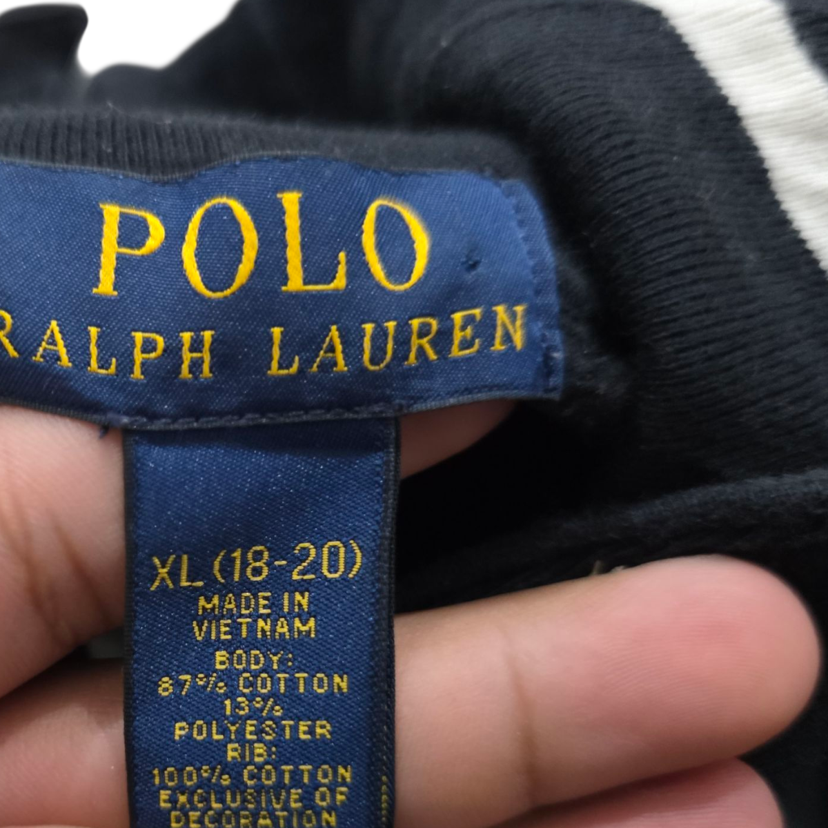 Sueter Adolescente Ralph Lauren Xl 18-20 Negro