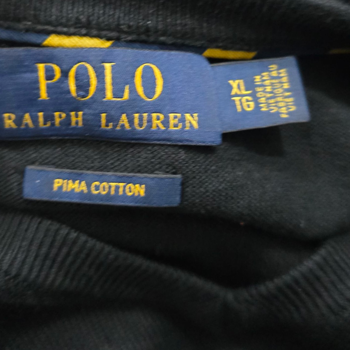 Sueter Ralph Lauren Xgrande Xl Negro Pony Rojo