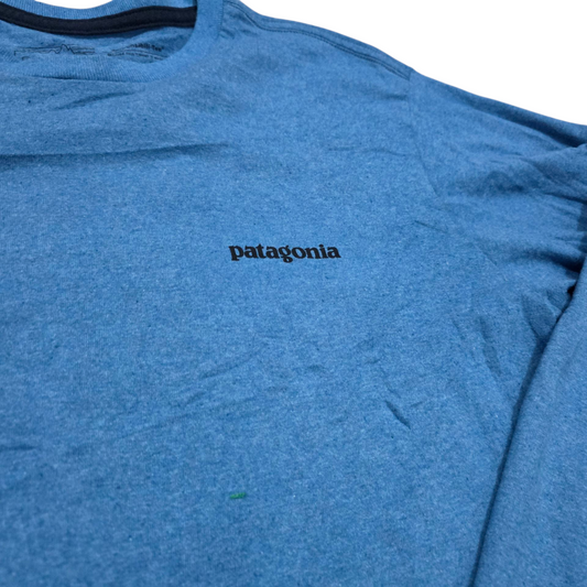 Playera Manga Larga Patagonia Xchico Xs Azul