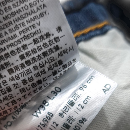 Pantalon Recto Levis 502 38 X30 Azul