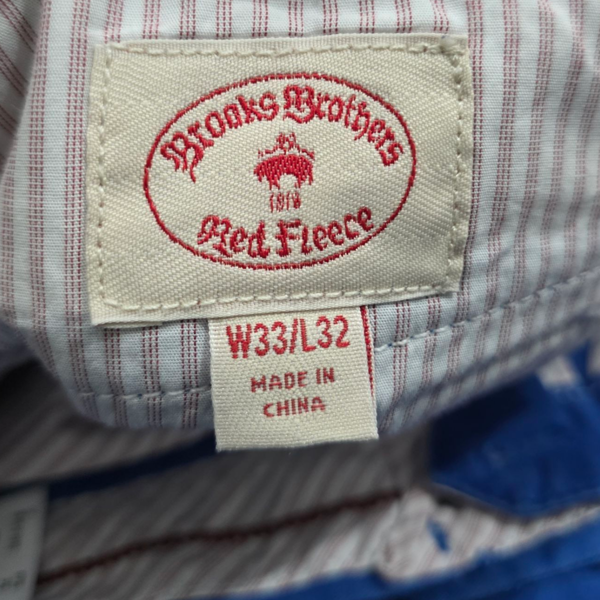 Pantalon Recto Brooks Brothers 33 X 32 Azul
