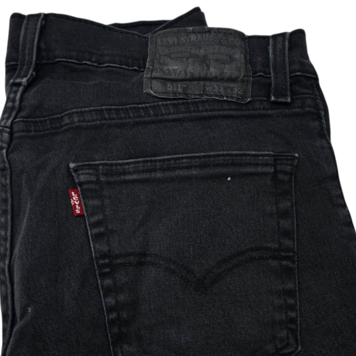 Pantalon Levis 511 32 X 32 Slim Fit Negro Deslavado
