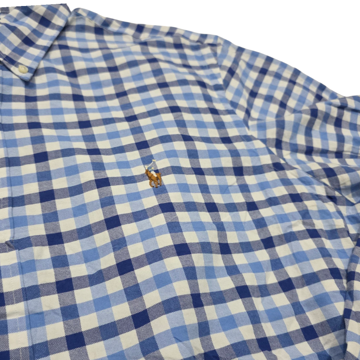 Camisa Classic Fit Ralph Lauren Talla Xxl Cuadros Azul