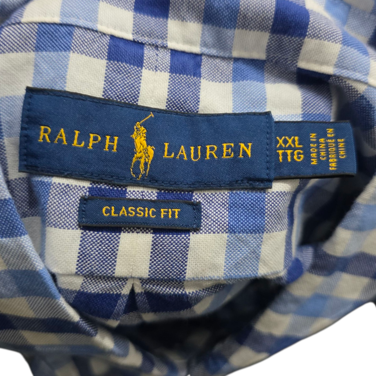 Camisa Classic Fit Ralph Lauren Talla Xxl Cuadros Azul