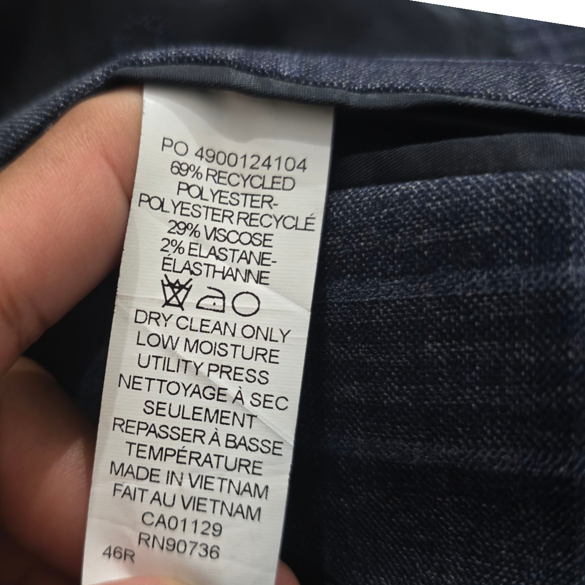 Saco Ralph Lauren 46r Cuadro Azul