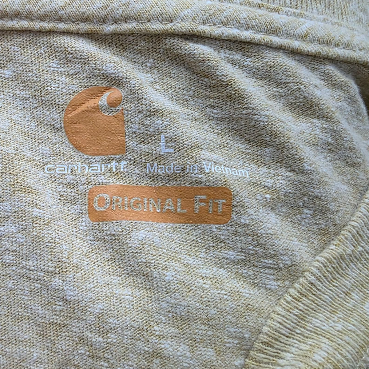 Playera Carhartt Grande L Mostaza Claro