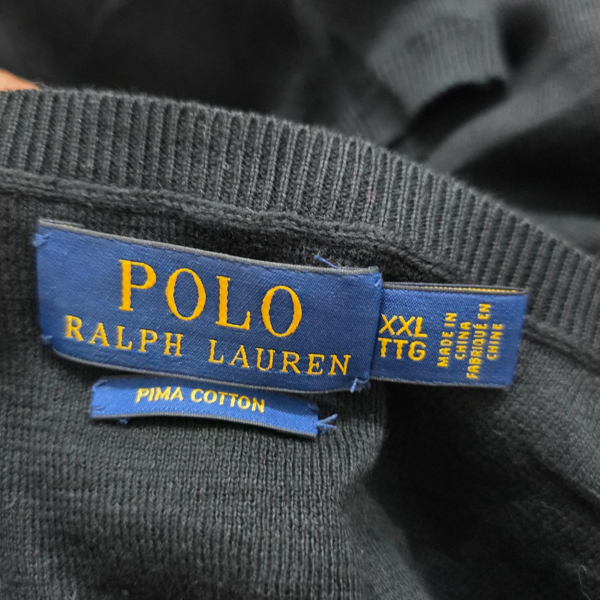 Chaleco Ralph Lauren Xxl Negro Pony Rojo