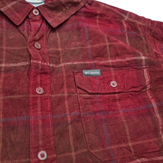 Camisa Regular Fit Columbia Xgrand Xl Pana Rojo
