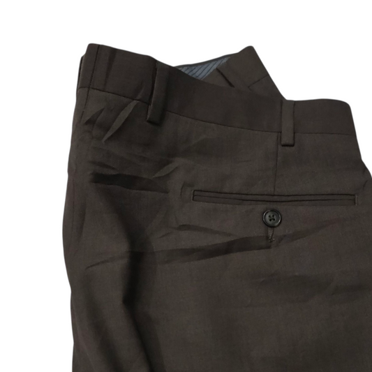 Pantalon Vestir Recto Ralph Lauren 36x32 Cafe