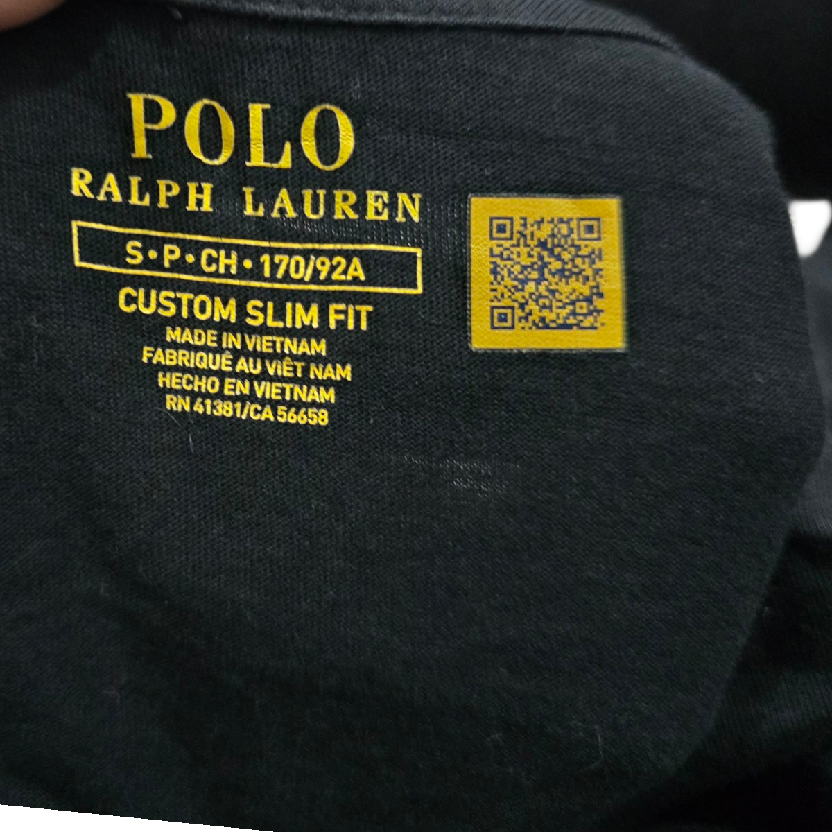 Playera Manga Larga Ralph Lauren Chico S Negro Pony Rojo