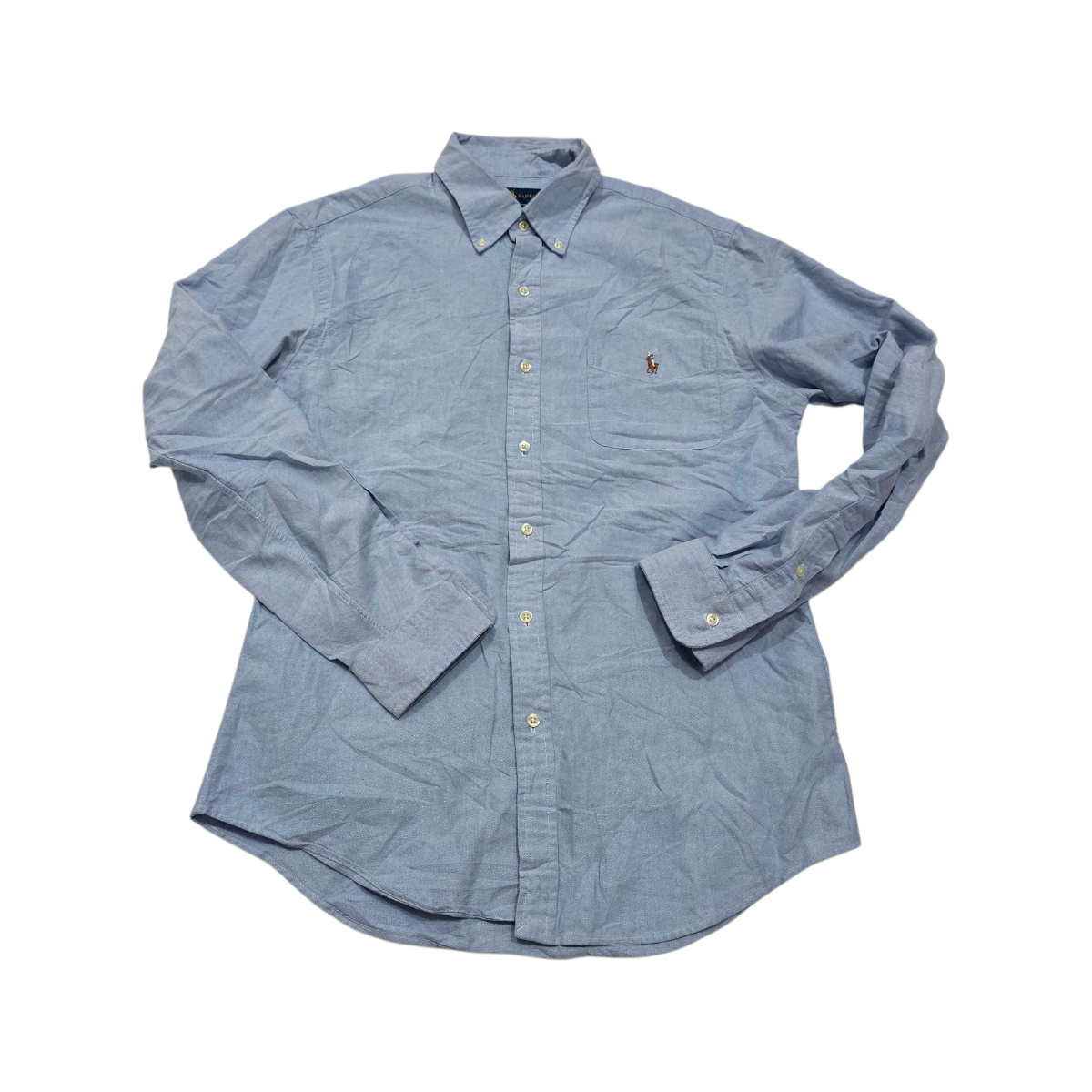 Camisa Slim Fit Ralph Lauren Grande L Azul Pony Colores