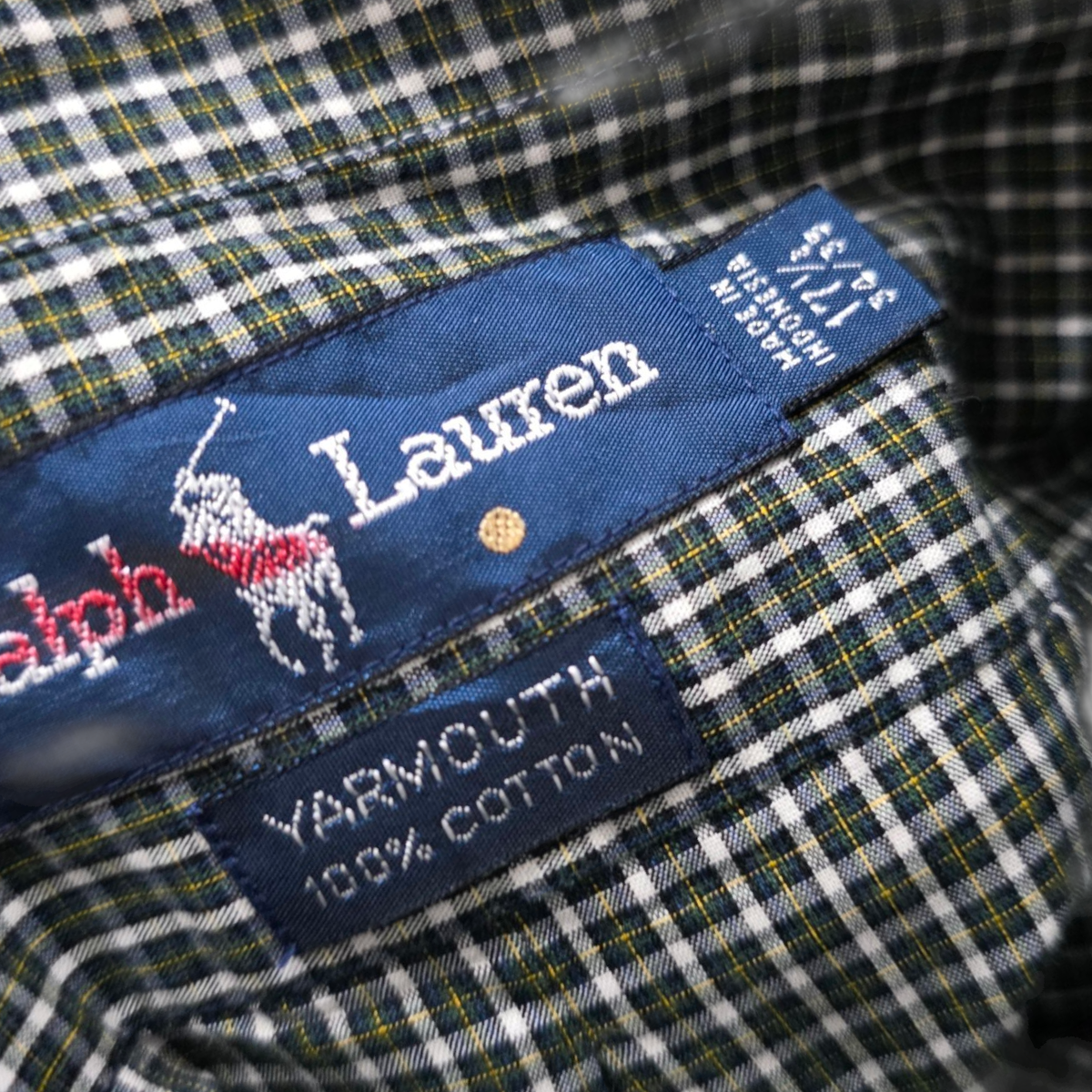 Camisa Ralph Lauren Xgrande Xl Cuadro Verde Azul