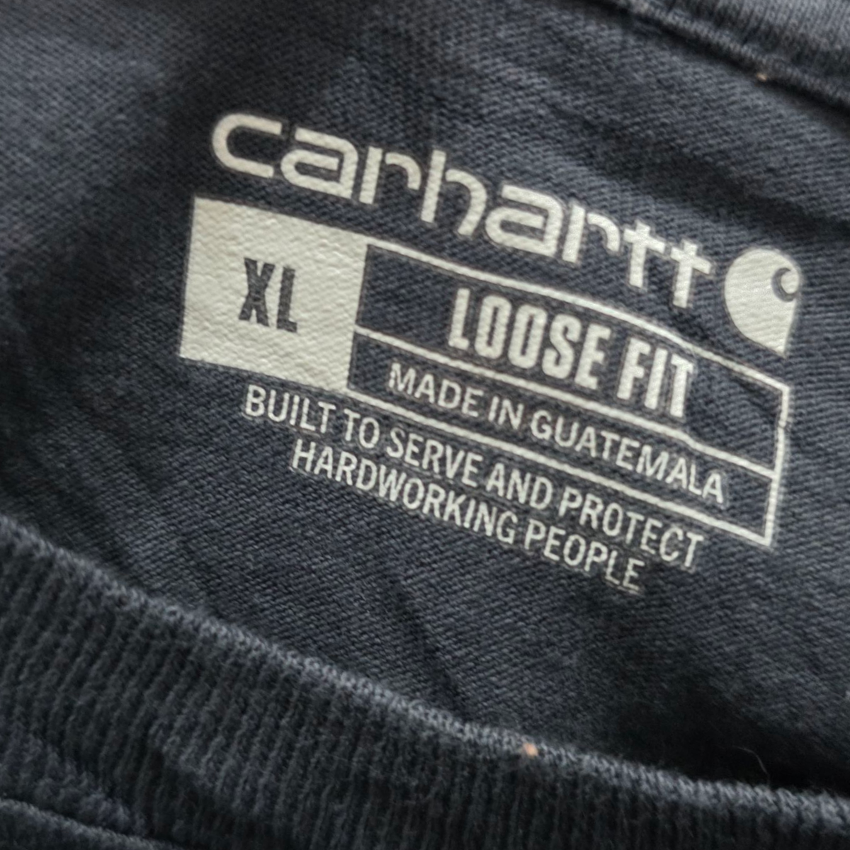 Playera Loose Fit Carhartt Xgrande Xl Azul Deslavado