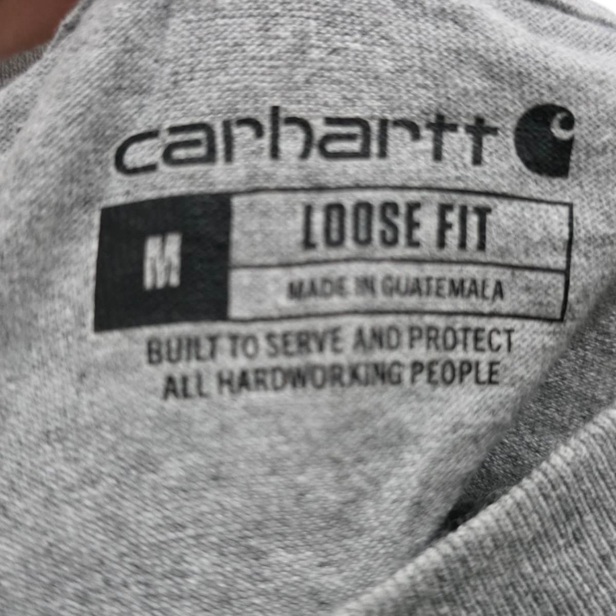 Playera Manga Larga Loose Fit Carhartt Mediana M Gris