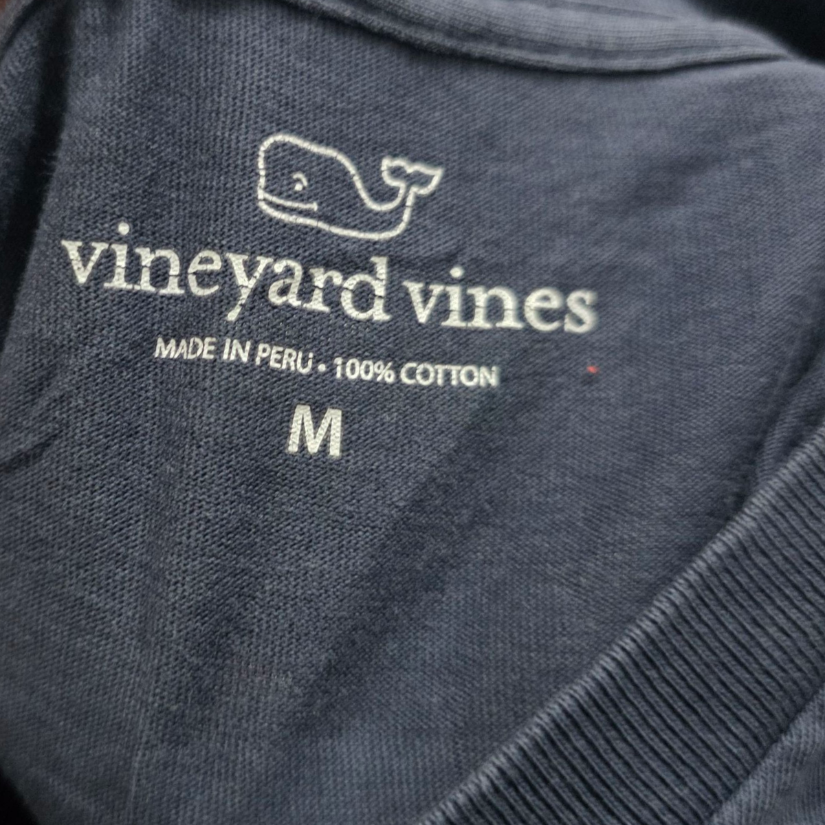 Playera Manga Larga Vineyard Vines Mediana Azul Deslavado